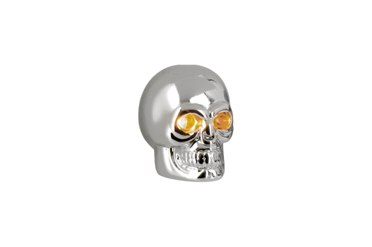 GZP Cobalt small chr skulls amber LEDs