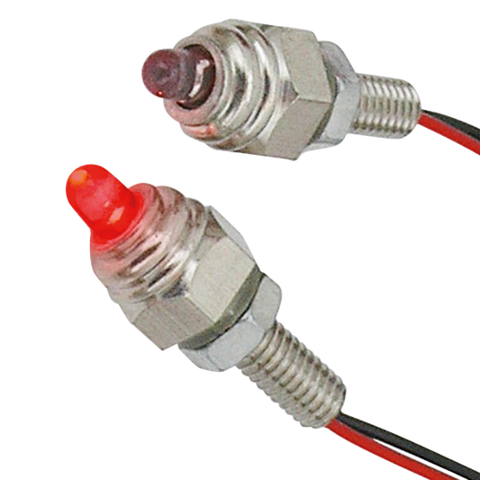 GZP Pair red LED M6 stud lights