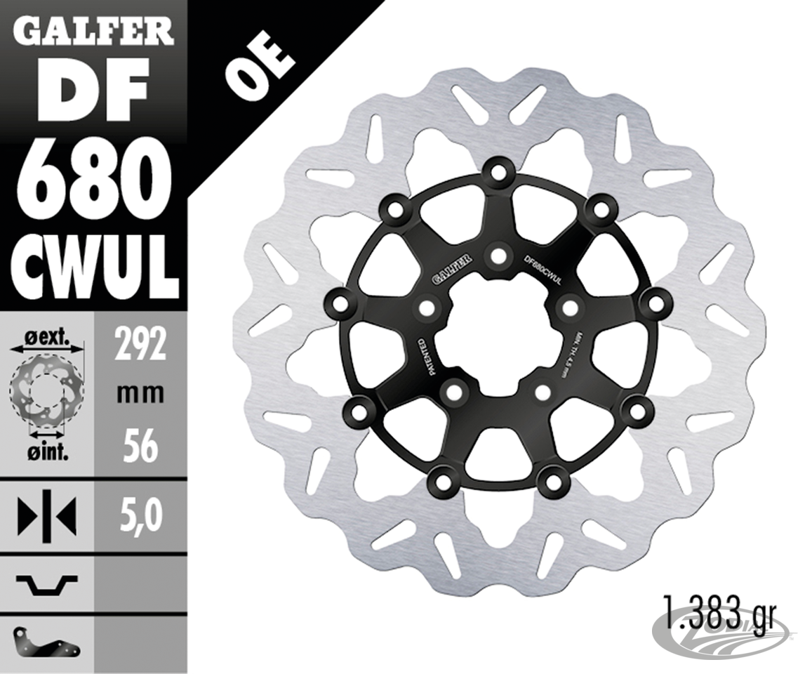 Galfer Wave FR Floating 11.5" Black