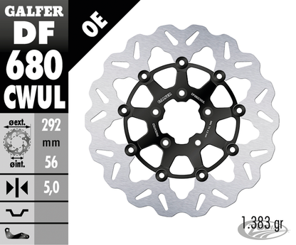 Galfer Wave FR Floating 11.5" Black