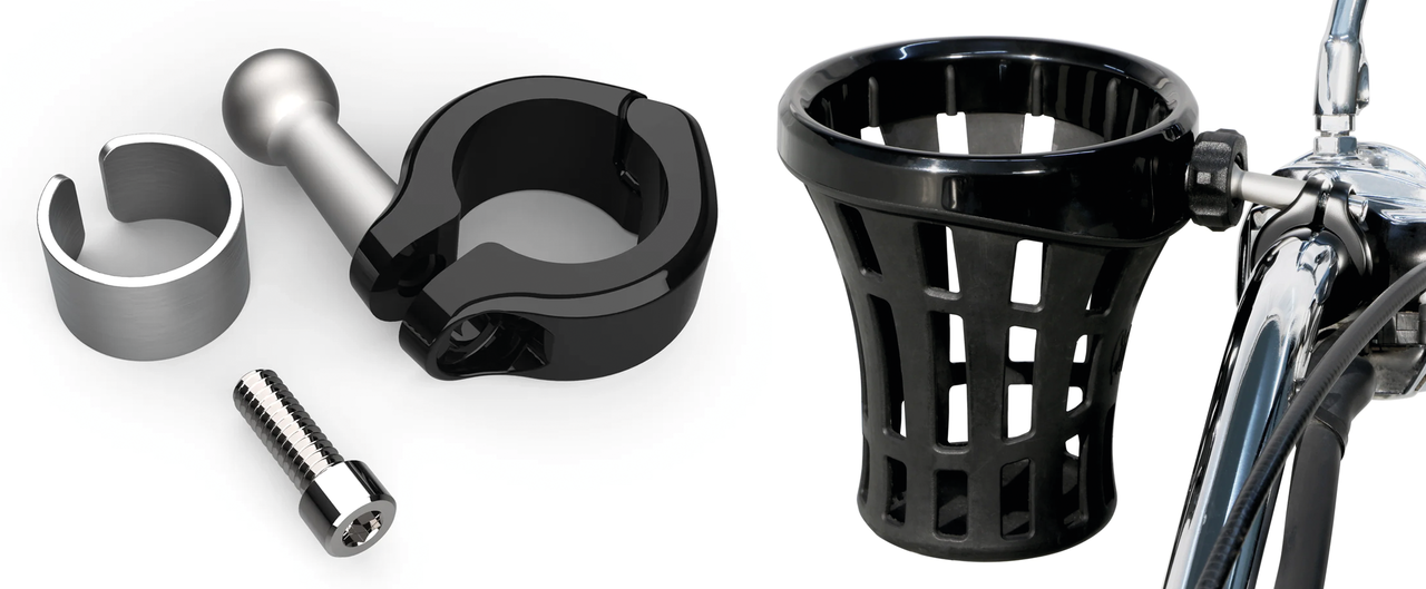 Big Ass Drink Holder Black 7/8-1" Clamp