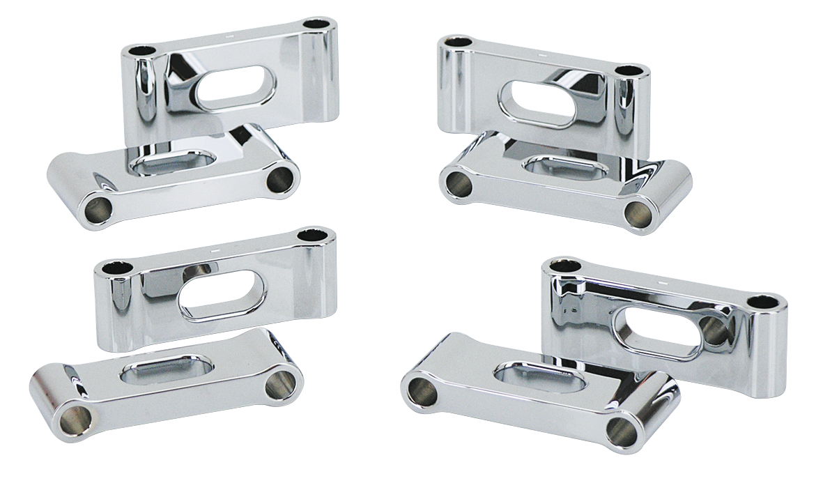 GZP Chrome slotted 1" front fender space