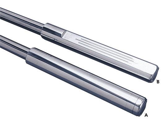 Sliders/Tubes HiTech polished stock +6"