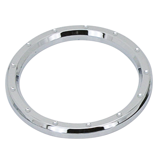 GZP Chr Dimple billet instr bezel 3-5/8"