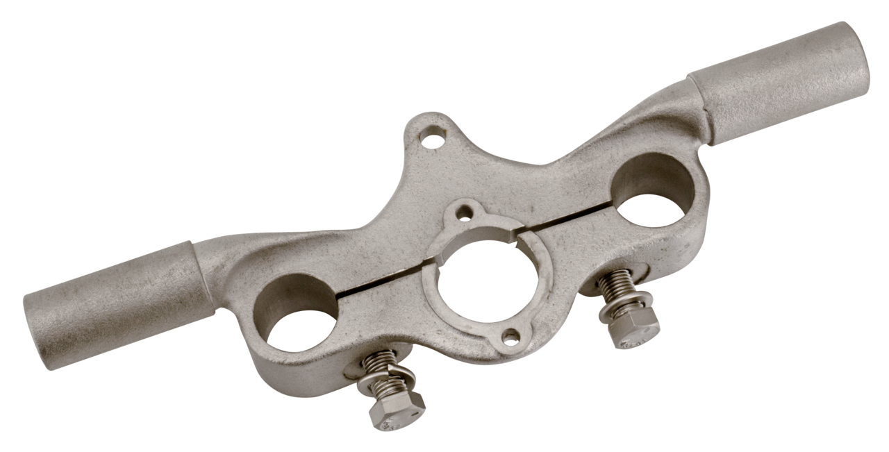 Satin offset Springer top clamp f/risers