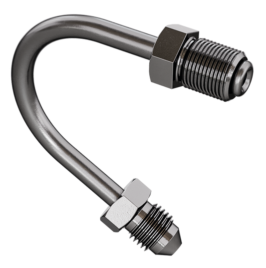 Brake line conn. pipe 150degr. SS