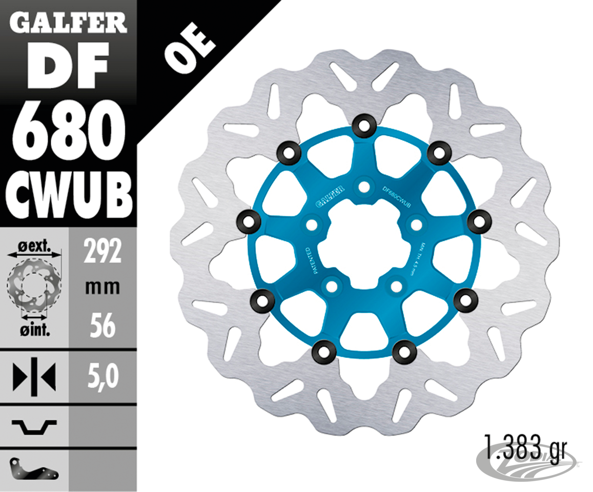 Galfer Wave FR Floating 11.5" Blue