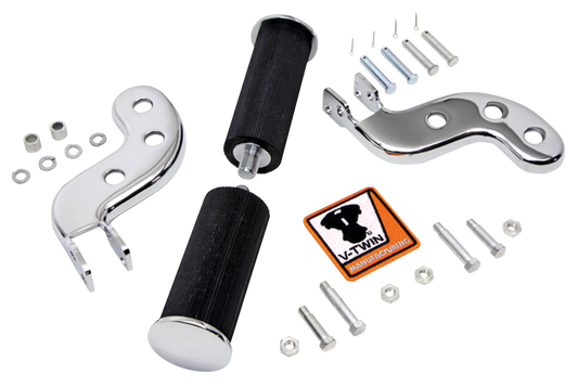 Buddy seat footpeg set chrome FL41-64