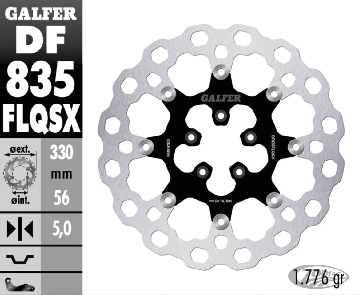 Galfer DF835 Cubiq Floating 13" Black