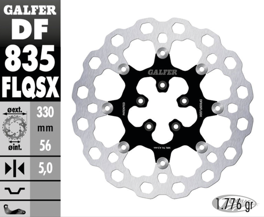 Galfer DF835 Cubiq Floating 13" Black