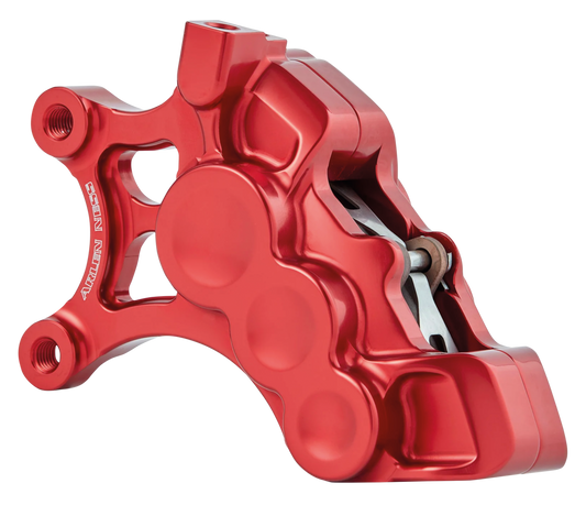 Left 6-piston caliper 14" red
