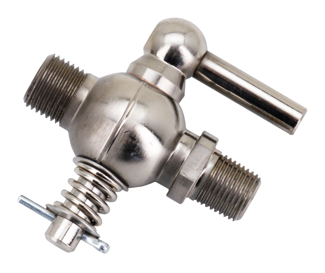 Nickel plated petrol valve 1916-1939