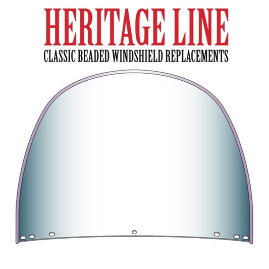 Replacement TOP Windshield CLEAR beaded