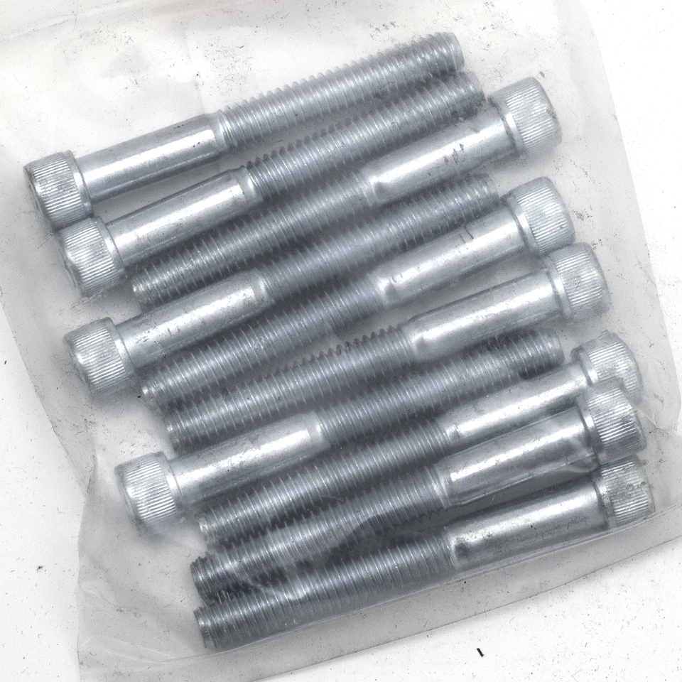 10pck allen bolt 5/16-18x2-1/2" UNC zin