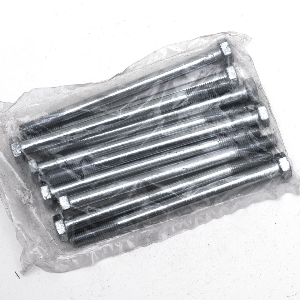 10pck hex bolt 5/16-24x4-1/2" UNF zinc