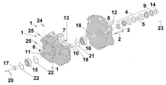 Spacer, left main bearing - .1015"-.1025