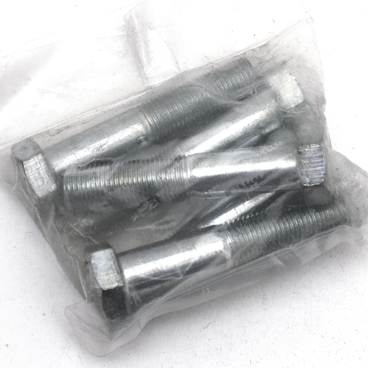 GZP 5pck hex bolt 1/2"-20x2.5" zinc