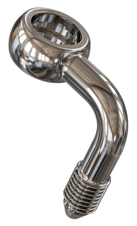 Stainless AN-3 banjo fitting 7/16" 90deg