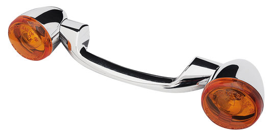 Turn Signal Bar Chrome/Amber FLH/T99-13