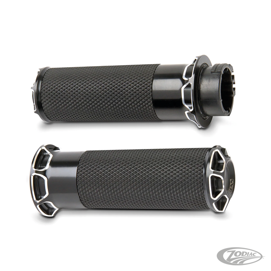 BEVELED FUSION GRIPS, TBW, BLK