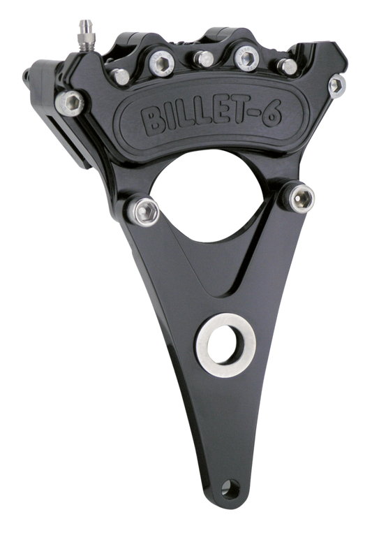 Billet 6 caliper+Y-bracket 10" 76-84 Blk