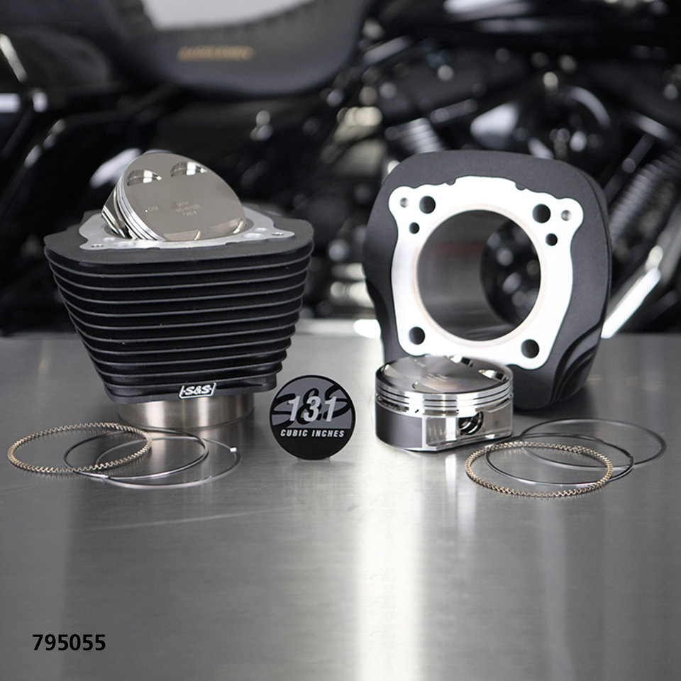 S&S 131CI big bore kit ME17-up all black
