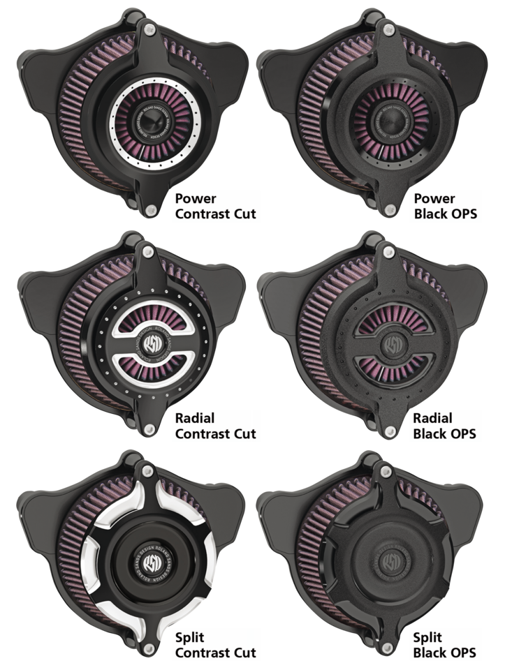 RSD BLUNT AIR CLEANER SPLIT BT93-17