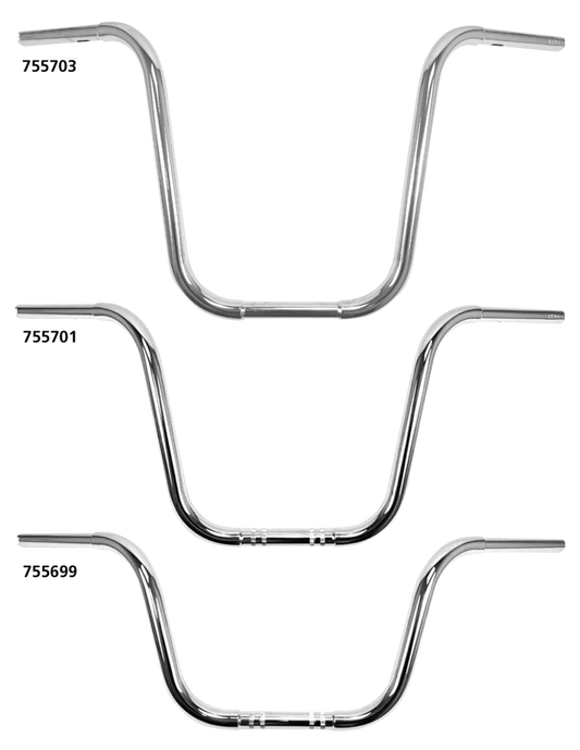 1" Classic Fat Ape Hanger 15" CHR TBW