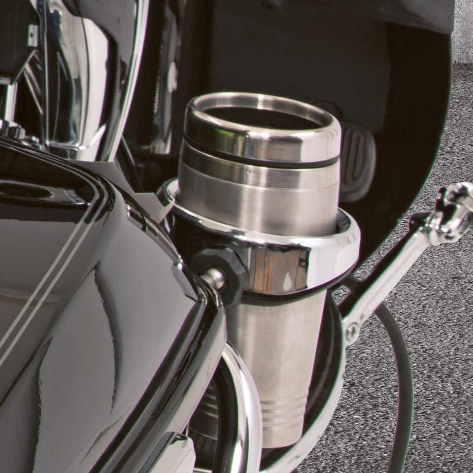 Cup Holder 7/8"+1" bars Chrome