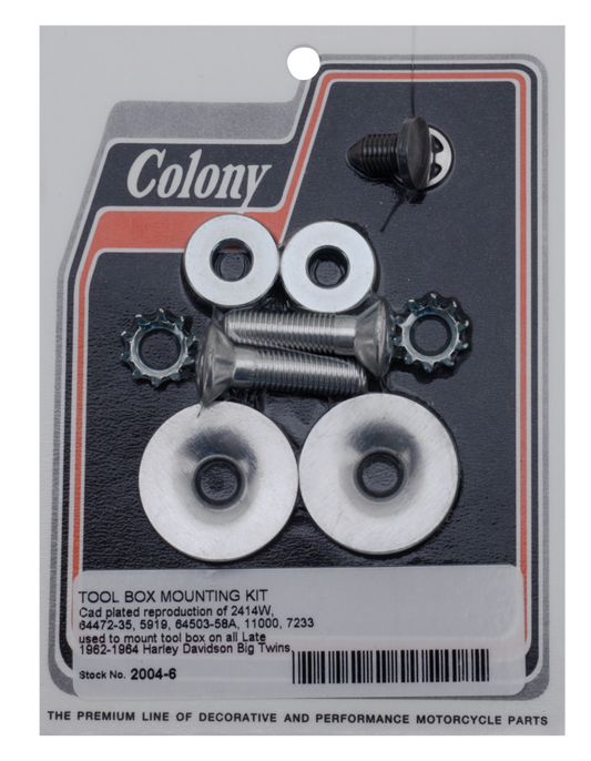 Tool box mounting kit WhPltd BTl62-64