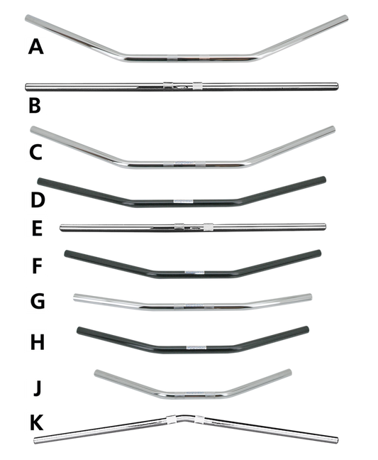 FEHLING DRAG BAR 1" 82CM 3-hole black