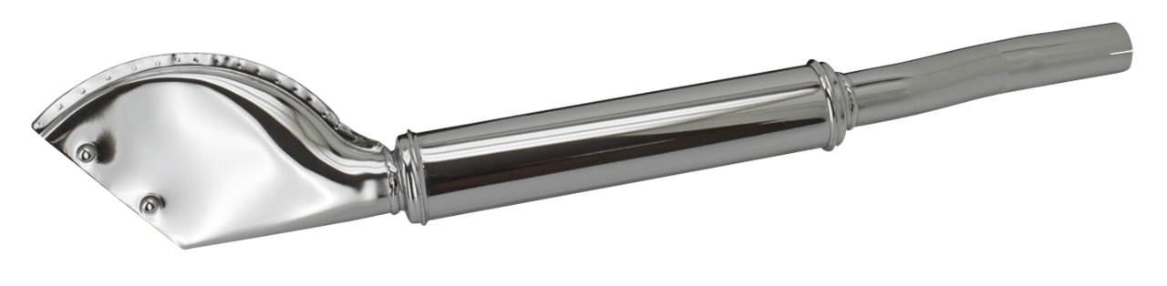 muffler, fishtail, chrome,WL