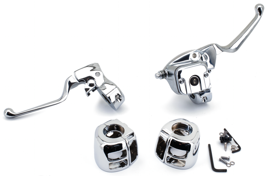 GZP H.bar controls chrome 11/16" 96-up