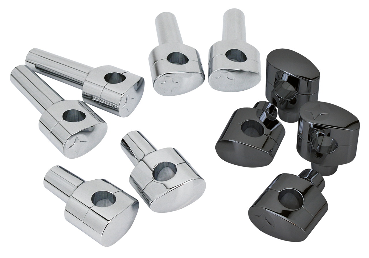 GZP Fusion tilt risers 5" Crossblade Chr