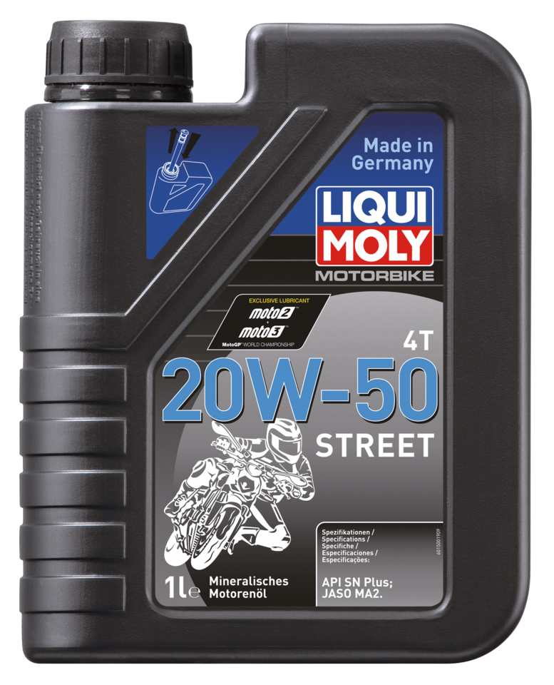 1l Motorbike Oil 4T 20W-50 Street