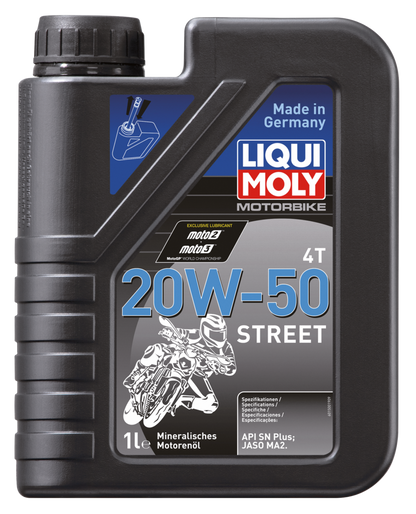 1l Motorbike Oil 4T 20W-50 Street
