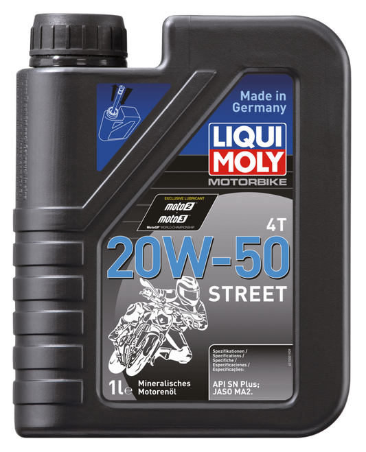 1l Motorbike Oil 4T 20W-50 Street