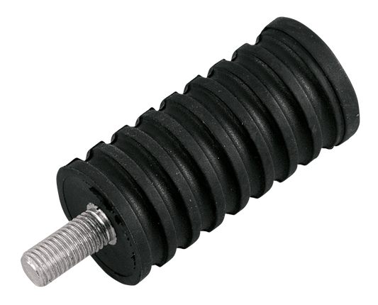 GZP Shifter peg w/long stud black rubber