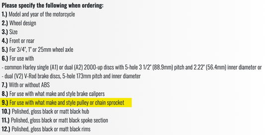 Surcharge VRSC pulley adapter customsize