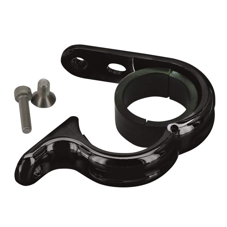 GZP Blk uni-clamp fits 1"+1.25" h/bar