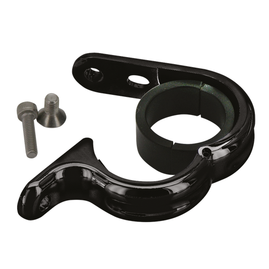 GZP Blk uni-clamp fits 1"+1.25" h/bar