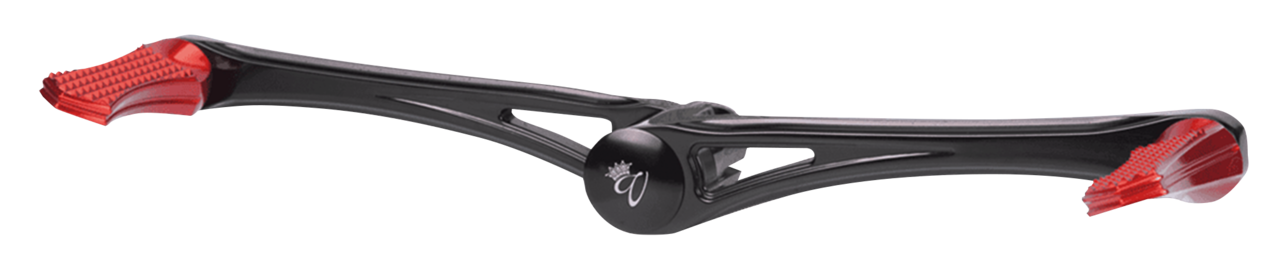 DIAMOND HEEL/TOE SHIFT KIT BLK W/ RED PE