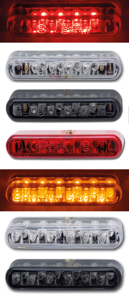GZP Micro amber led clear lens T/S pair