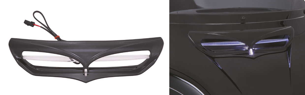 Batwing Blk Lighted Intake trim FLH14-UP