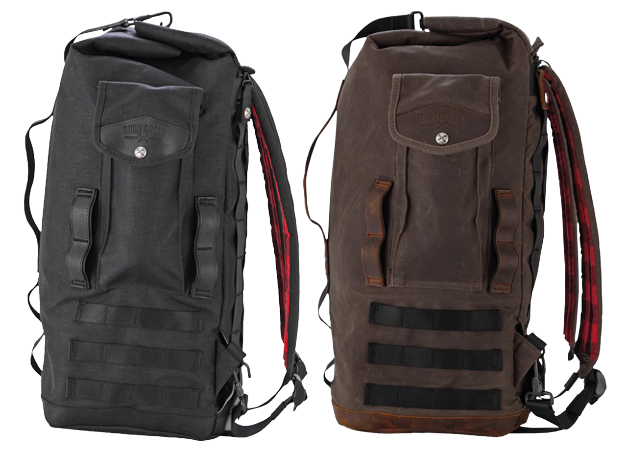 Burly Voyager Sissy Bar Bag Dark Oak
