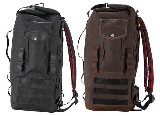Burly Voyager Sissy Bar Bag Dark Oak