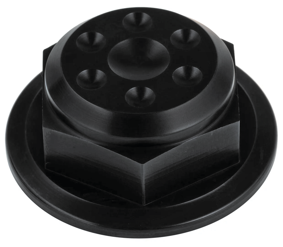 JM Steering Stem Nut Black Indian 14-Up