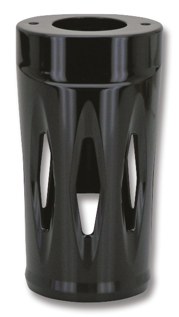 GZP Black Spitfire forkboots FLHT/X86