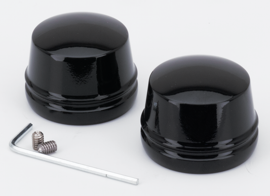 GZP gloss Black axle cvrs FLH/T00-07 FXD