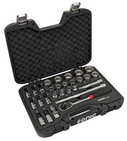 Sonic 28pc 1/2" drive socket set SAE